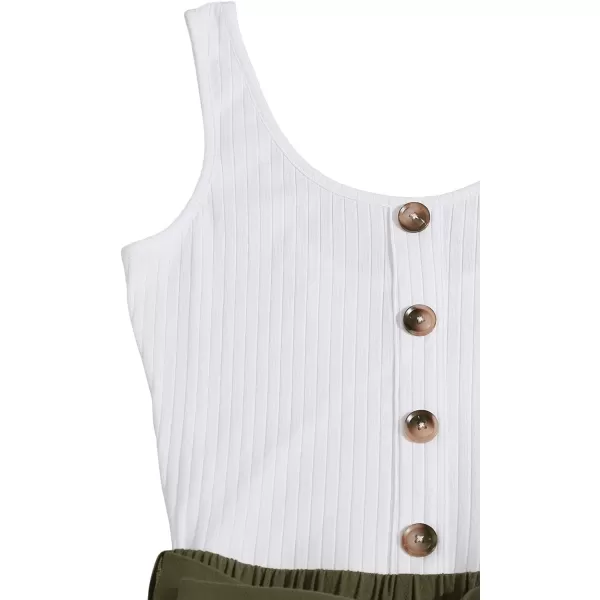 SweatyRocks Women's Sleeveless Cami Romper Colorblock Short Jumpsuit with Belt