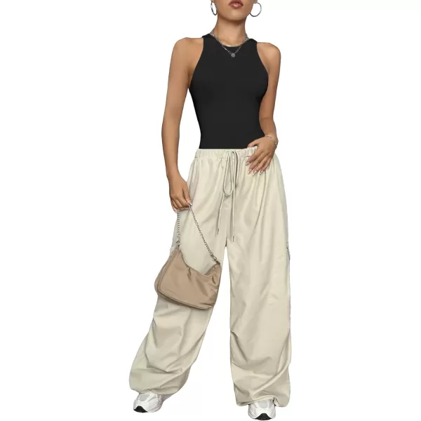 SweatyRocks Women's Sleeveless Round Neck High Stretch Basic Bodysuit Tank Top Shapewear