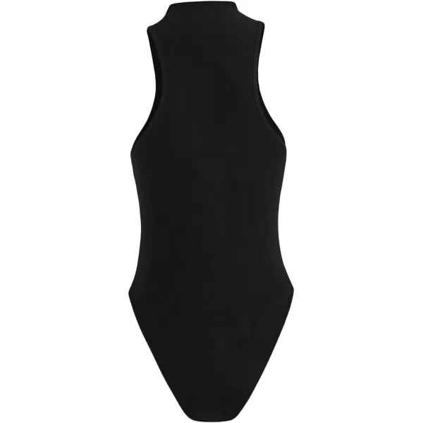 SweatyRocks Women's Sleeveless Scoop Neck High Cut Skinny Mesh Tank Top Bodysuit