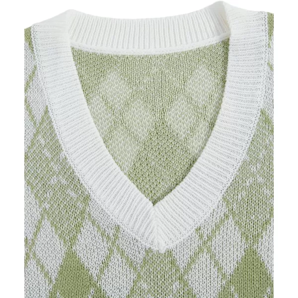 SweatyRocks Women's Sleeveless V Neck Knit Sweater Vest Skull Print Crop Tank Top