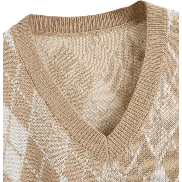 SweatyRocks Women's Sleeveless V Neck Knit Sweater Vest Skull Print Crop Tank Top