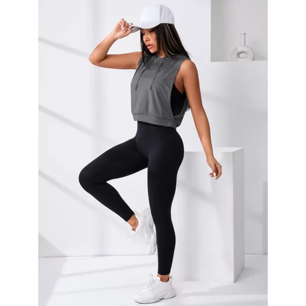 SweatyRocks Women's Sleeveless Workout Top Gym Activewear Crop Tank Top Open Side Shirt for Athletic Exercise Running