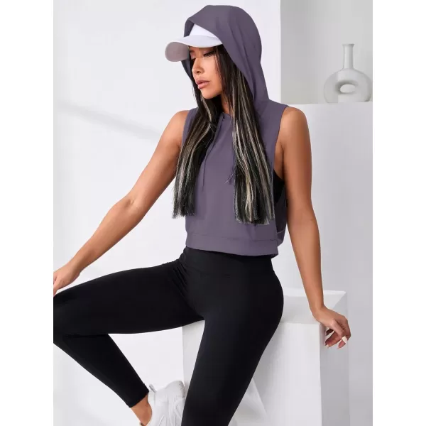 SweatyRocks Women's Sleeveless Workout Top Gym Activewear Crop Tank Top Open Side Shirt for Athletic Exercise Running