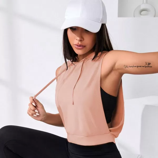 SweatyRocks Women's Sleeveless Workout Top Gym Activewear Crop Tank Top Open Side Shirt for Athletic Exercise Running