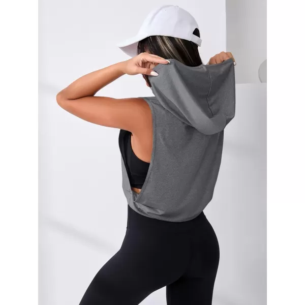SweatyRocks Women's Sleeveless Workout Top Gym Activewear Crop Tank Top Open Side Shirt for Athletic Exercise Running