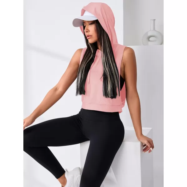 SweatyRocks Women's Sleeveless Workout Top Gym Activewear Crop Tank Top Open Side Shirt for Athletic Exercise Running