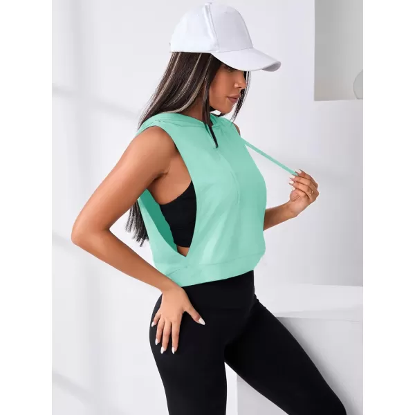 SweatyRocks Women's Sleeveless Workout Top Gym Activewear Crop Tank Top Open Side Shirt for Athletic Exercise Running