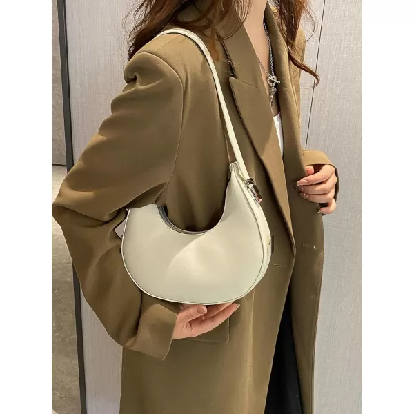 SweatyRocks Women's Snakeskin Embossed Hobo Bag Adjustable Strap Shoulder Handbag Solid Clutch Purse Round Bags