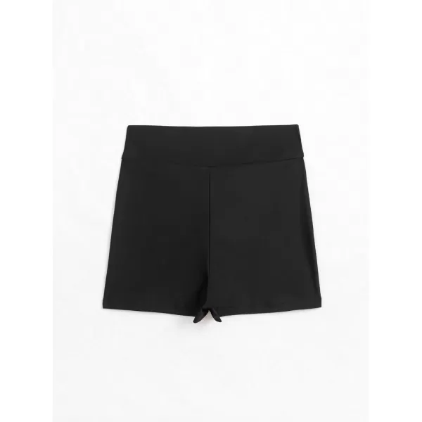 SweatyRocks Women's Solid High Waist Bikini Bottom Crossover High Cut Swimsuit Swim Shorts