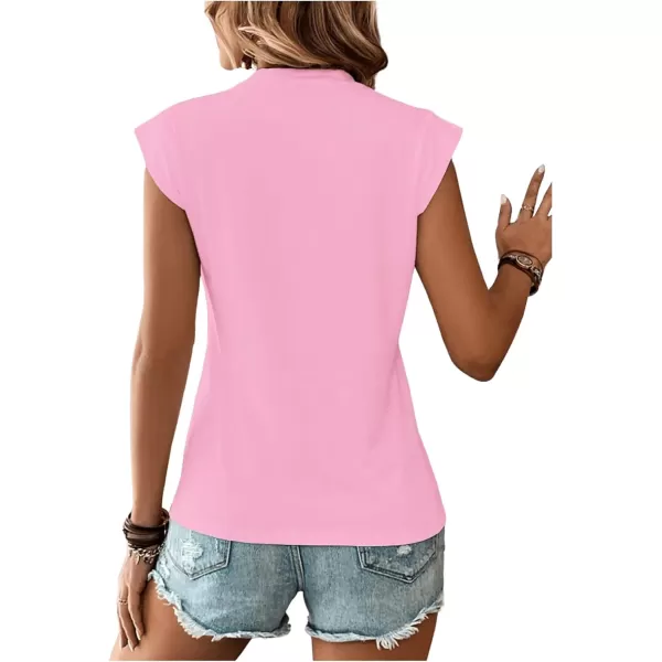 SweatyRocks Women's Sparkly Glitter Graphic Pattern Tee Shirt Cap Sleeve Crewneck Summer Tops