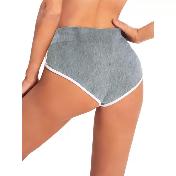 SweatyRocks Women's Sporty Elastic Waist Contrast Binding Booty Workout Biker Shorts
