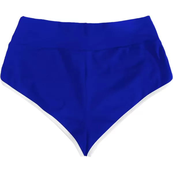SweatyRocks Women's Sporty Elastic Waist Contrast Binding Booty Workout Biker Shorts