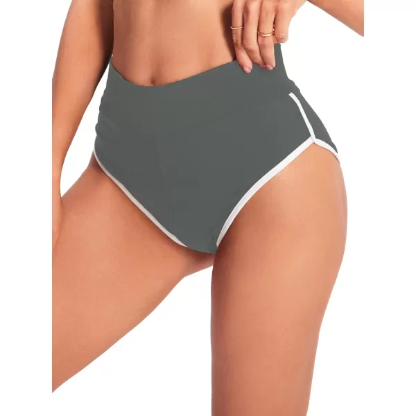 SweatyRocks Women's Sporty Elastic Waist Contrast Binding Booty Workout Biker Shorts