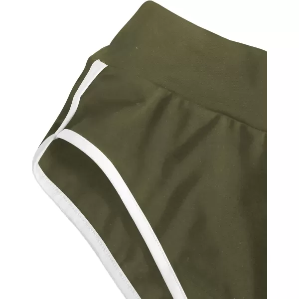 SweatyRocks Women's Sporty Elastic Waist Contrast Binding Booty Workout Biker Shorts