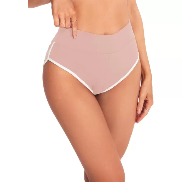 SweatyRocks Women's Sporty Elastic Waist Contrast Binding Booty Workout Biker Shorts