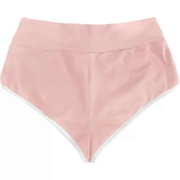 SweatyRocks Women's Sporty Elastic Waist Contrast Binding Booty Workout Biker Shorts