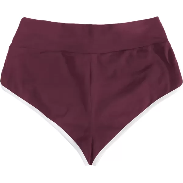 SweatyRocks Women's Sporty Elastic Waist Contrast Binding Booty Workout Biker Shorts