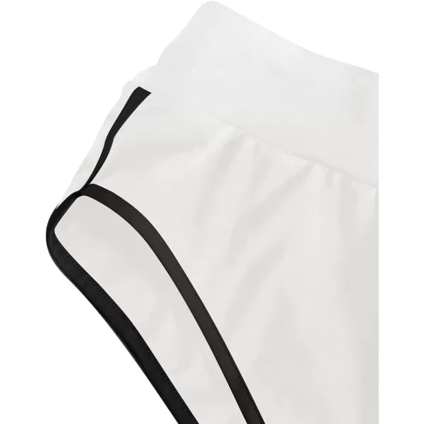 SweatyRocks Women's Sporty Elastic Waist Contrast Binding Booty Workout Biker Shorts