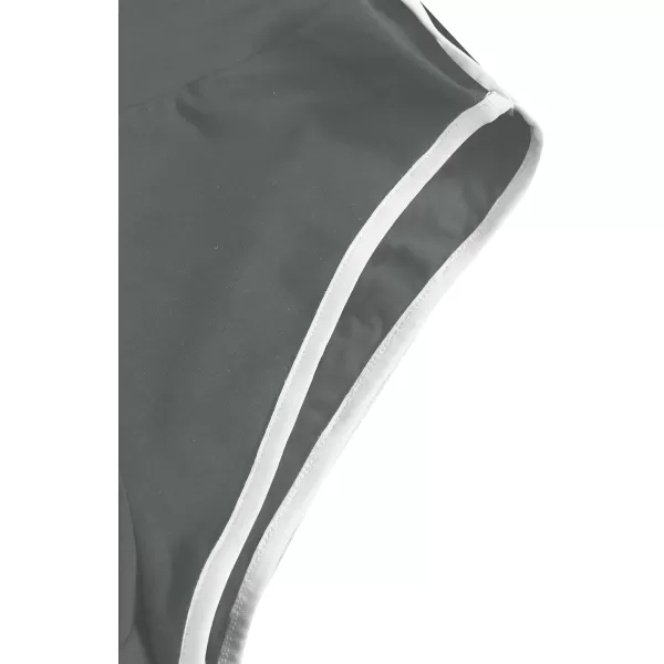 SweatyRocks Women's Sporty Elastic Waist Contrast Binding Booty Workout Biker Shorts