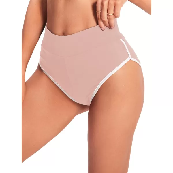 SweatyRocks Women's Sporty Elastic Waist Contrast Binding Booty Workout Biker Shorts