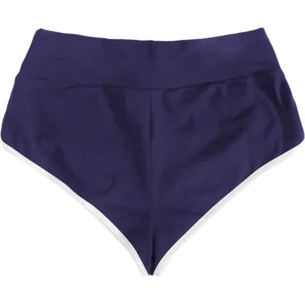 SweatyRocks Women's Sporty Elastic Waist Contrast Binding Booty Workout Biker Shorts