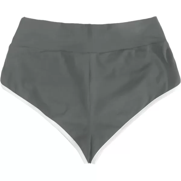 SweatyRocks Women's Sporty Elastic Waist Contrast Binding Booty Workout Biker Shorts