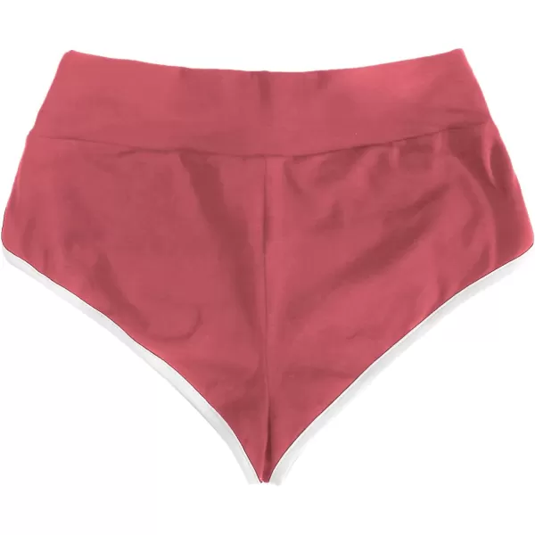 SweatyRocks Women's Sporty Elastic Waist Contrast Binding Booty Workout Biker Shorts