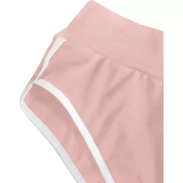 SweatyRocks Women's Sporty Elastic Waist Contrast Binding Booty Workout Biker Shorts