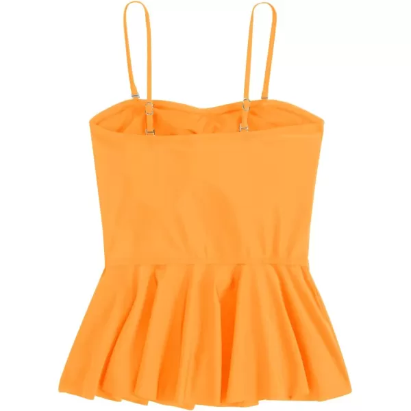SweatyRocks Women's Strapless Bandeau Tube Ruffle Hem Bikini Swimsuit Top