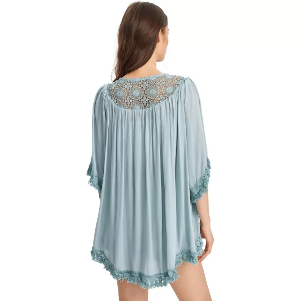 SweatyRocks Women's Tassel Kimono Fringe Cardigan Beachwear Cover up