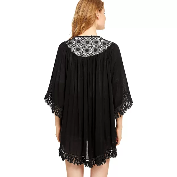 SweatyRocks Women's Tassel Kimono Fringe Cardigan Beachwear Cover up