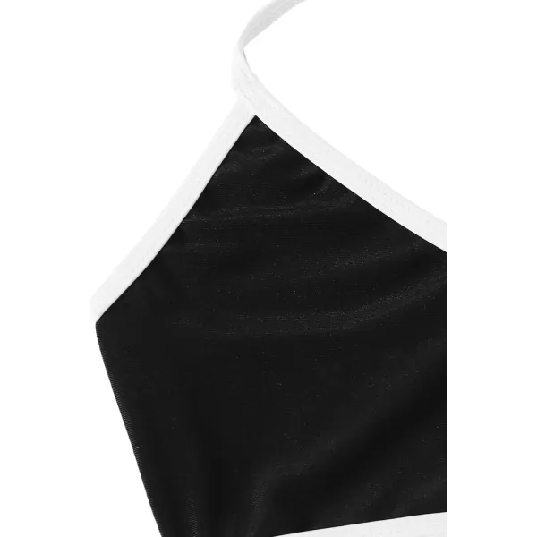 SweatyRocks Women's Three Piece Swimsuit Leaf Print Wrap Halter Top with Shorts Bikini Set