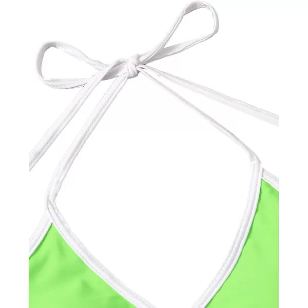 SweatyRocks Women's Three Piece Swimsuit Leaf Print Wrap Halter Top with Shorts Bikini Set