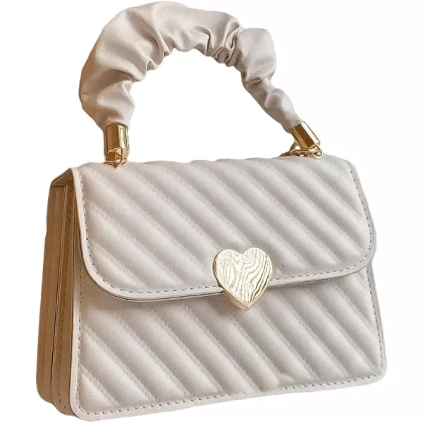 SweatyRocks Women's Top Handle Button Flap Pu Leather Square Handbags Crossbody Bags