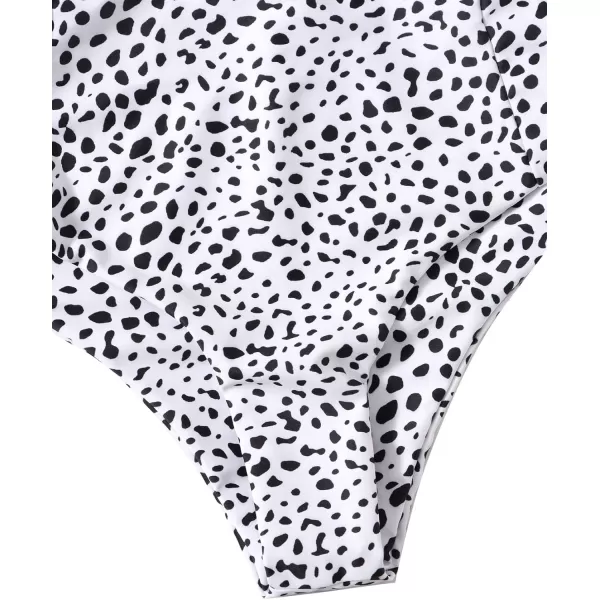 SweatyRocks Women's Two Pieces Swimsuit Solid Color Tie Side Top High Waisted Bikini Set