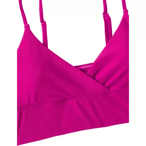 SweatyRocks Women's Two Pieces Swimsuit Solid Color Tie Side Top High Waisted Bikini Set
