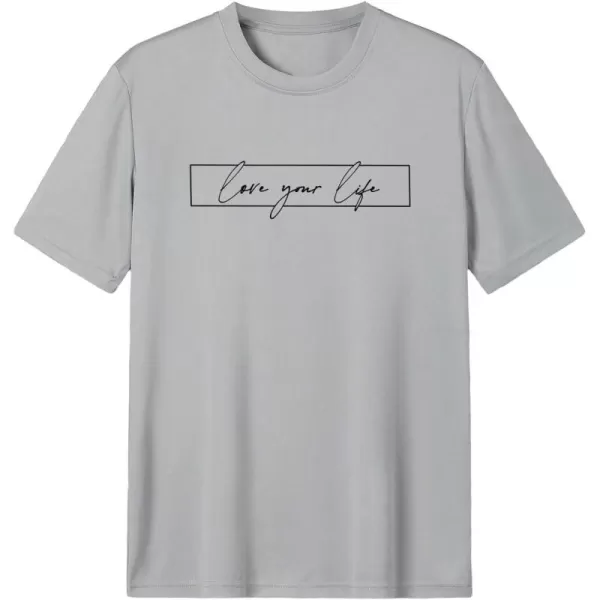 SweatyRocks Men's Letter Graphic Tee Short Sleeve Round Neck Drop Shoulder Top T-Shirt