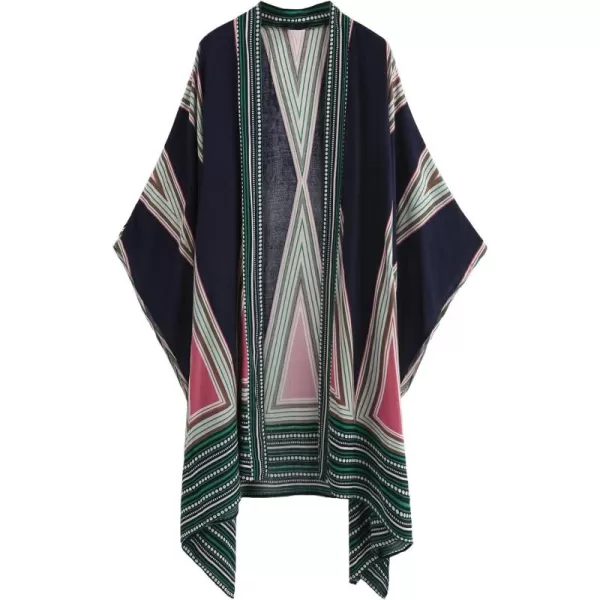SweatyRocks Women Kimono Vintage Floral Beach Long Cover Up