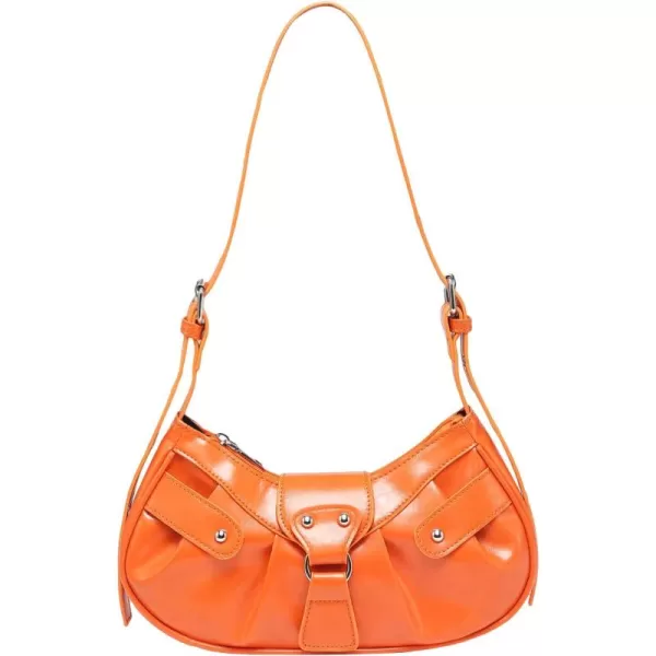 SweatyRocks Women's Buckle Leather Crocodile Embossed Zipper Handbag Shoulder Bag with Adjustable Strap