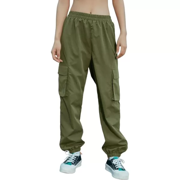 SweatyRocks Women's Casual Drawstring Waist Jogger Workout Cargo Pants with Pockets