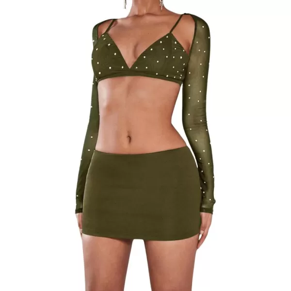 SweatyRocks Women's Casual Elastic Waist Solid Skort Bodycon Mini Skirt with Shorts Streetwear