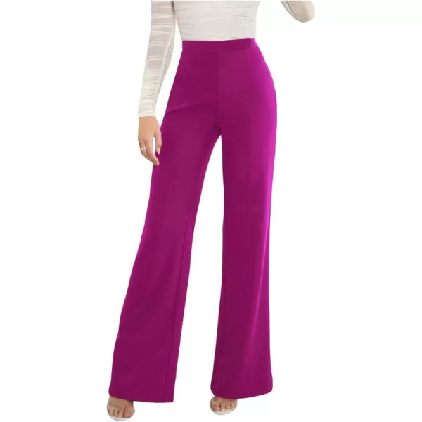 SweatyRocks Women's Casual High Waisted Wide Leg Long Pant Trouser Business Work Pants