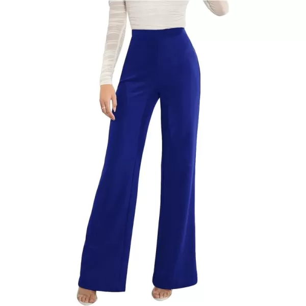 SweatyRocks Women's Casual High Waisted Wide Leg Long Pant Trouser Business Work Pants