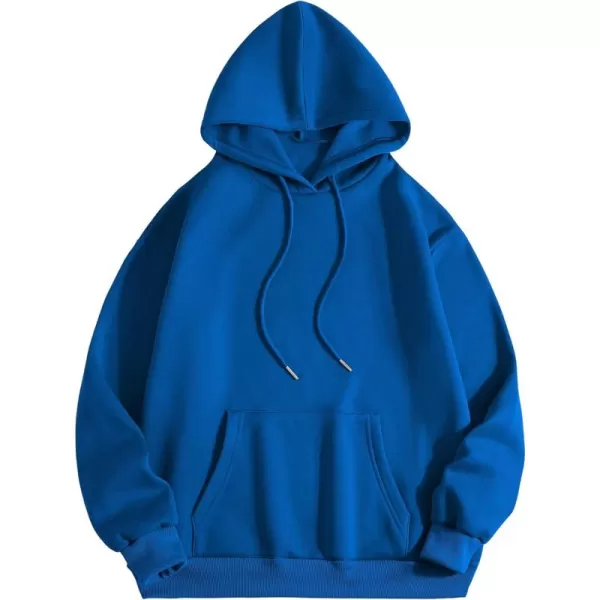 SweatyRocks Women's Casual Long Sleeve Drop Shoulder Oversized Pullover Hoodie Sweatshirt Tops