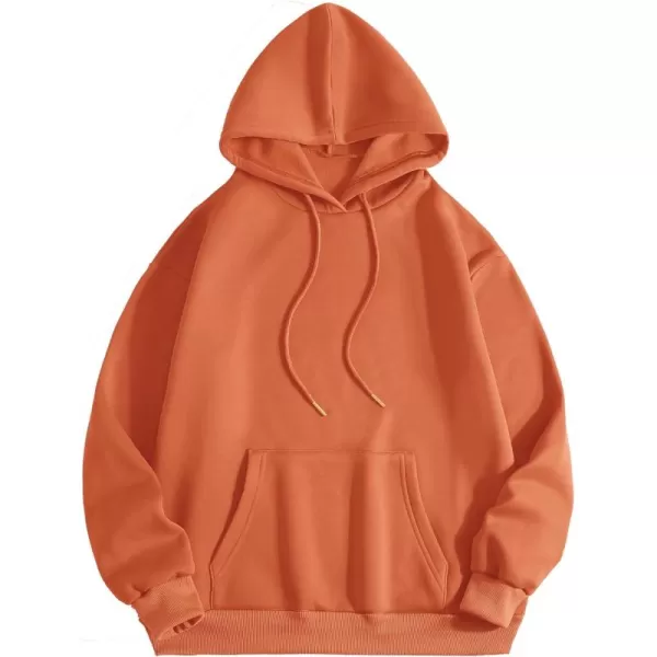 SweatyRocks Women's Casual Long Sleeve Drop Shoulder Oversized Pullover Hoodie Sweatshirt Tops