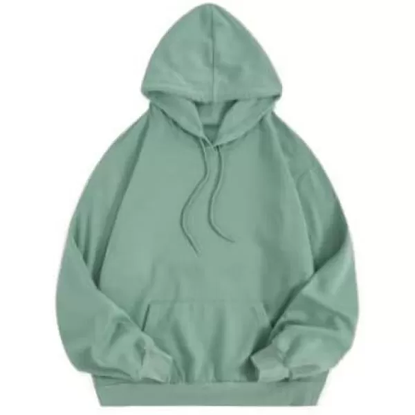 SweatyRocks Women's Casual Long Sleeve Drop Shoulder Oversized Pullover Hoodie Sweatshirt Tops
