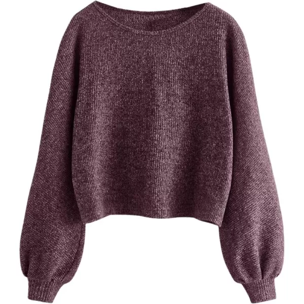 SweatyRocks Women's Casual Solid Ribbed Knit Raglan Long Sleeve Crop Top T Shirt