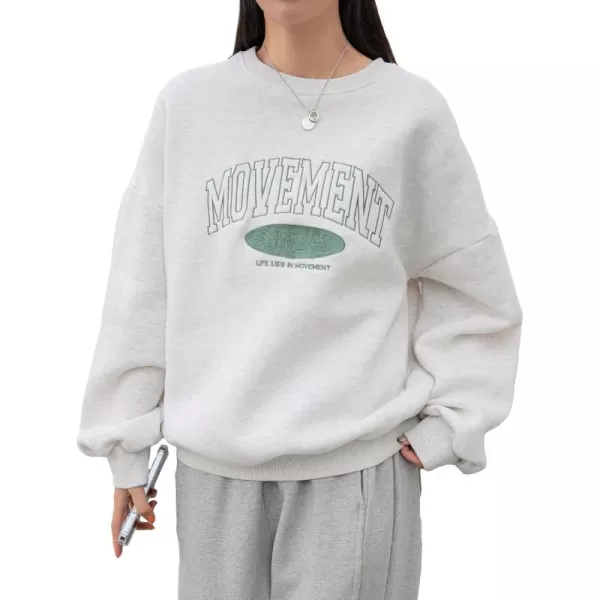 SweatyRocks Women's Casual Sweatshirt Long Sleeve Graphic Print Pullover Tops