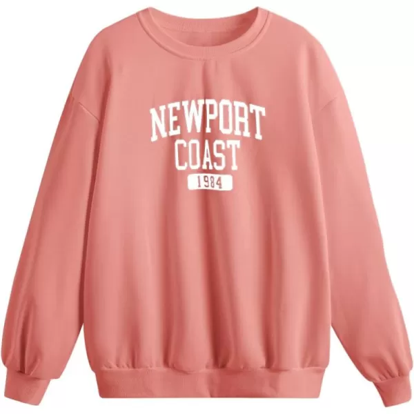 SweatyRocks Women's Casual Sweatshirt Long Sleeve Graphic Print Pullover Tops