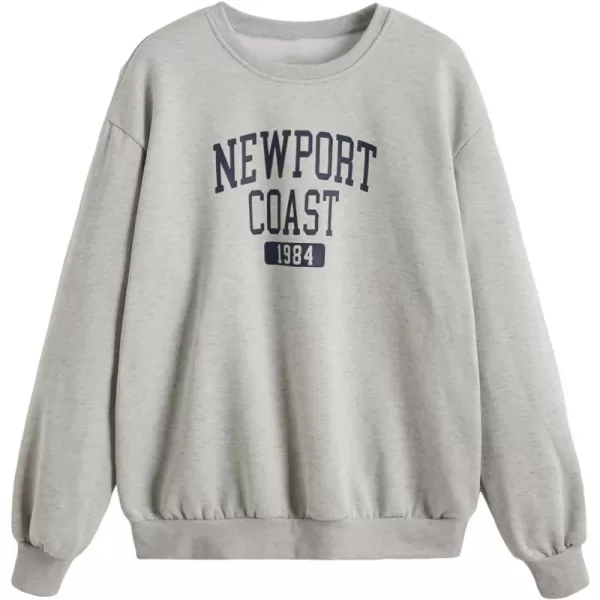 SweatyRocks Women's Casual Sweatshirt Long Sleeve Graphic Print Pullover Tops